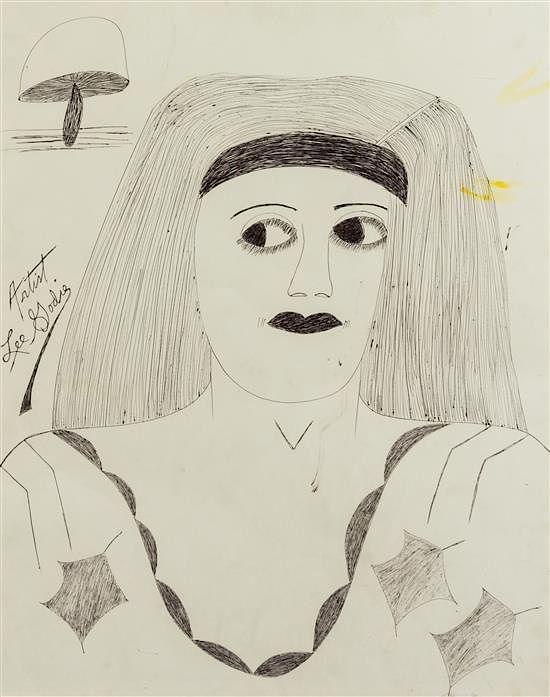 Appraisal: Lee Godie American - Untitled Lee Godie American - Untitled