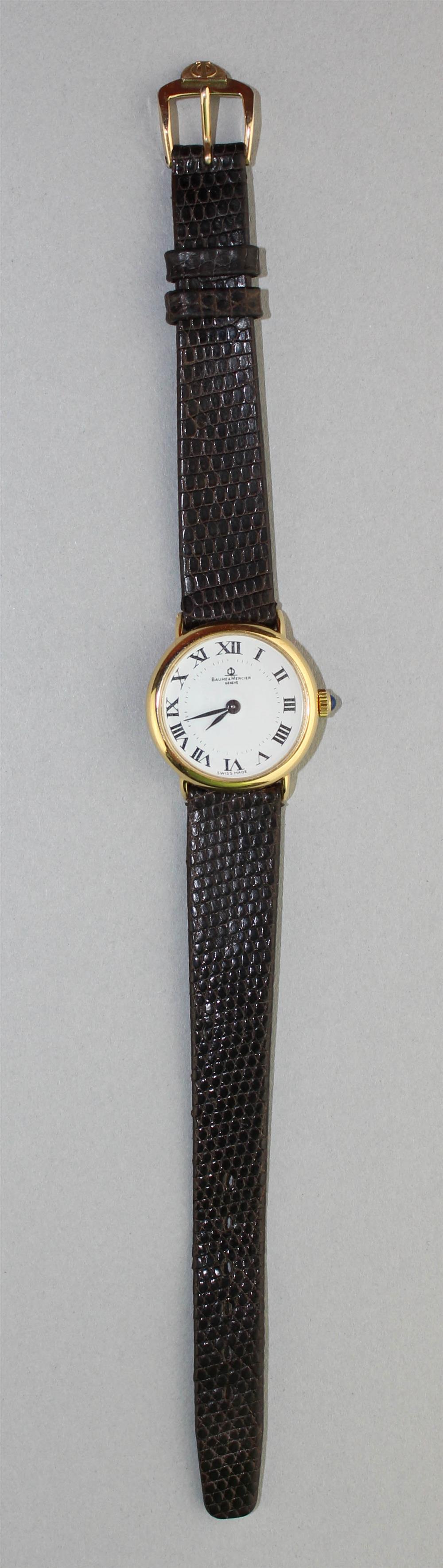 Appraisal: BAUME AND MERCIER LADIES WATCH IN KT GOLD WITH ORIGINAL