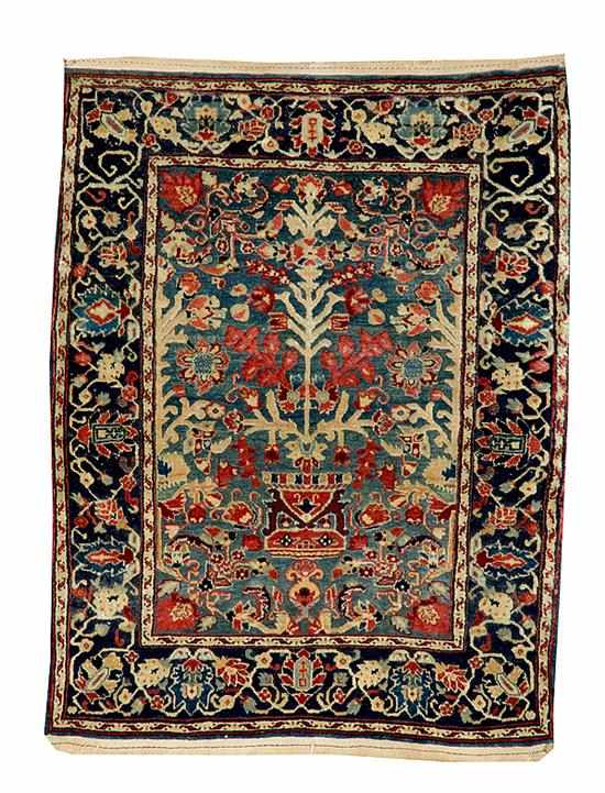 Appraisal: Antique Persian prayer rug circa ' x ' '' Provenance