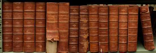 Appraisal: Books Periodicals Fourteen leather-bound volumes mostly of monthly magazines including