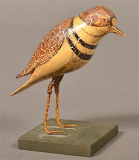 Appraisal: Folk Art Carved and painted figure of a Bird Painted