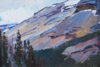 Appraisal: Untitled Mountain Study by Carl Rungius Carl Rungius - oil