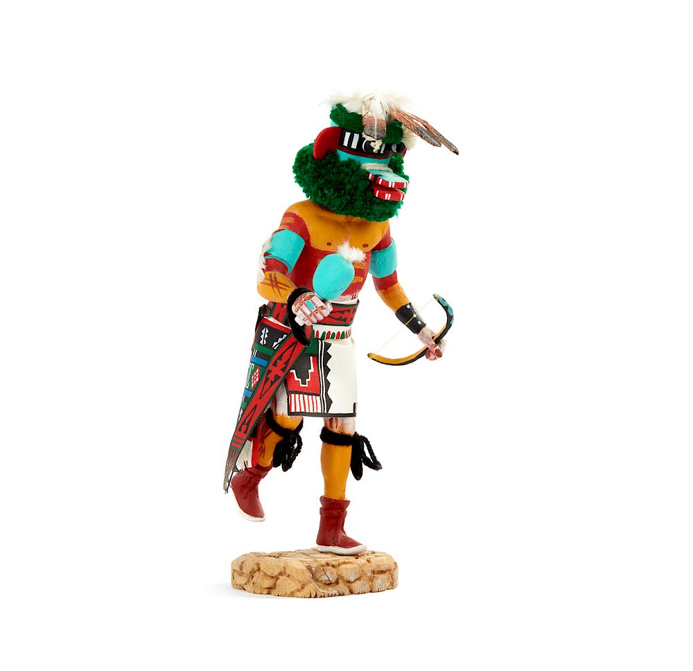 Appraisal: Hopi Crazy Rattle Kachina Tuskiapaya Monty Dukepoo Hopi Crazy Rattle