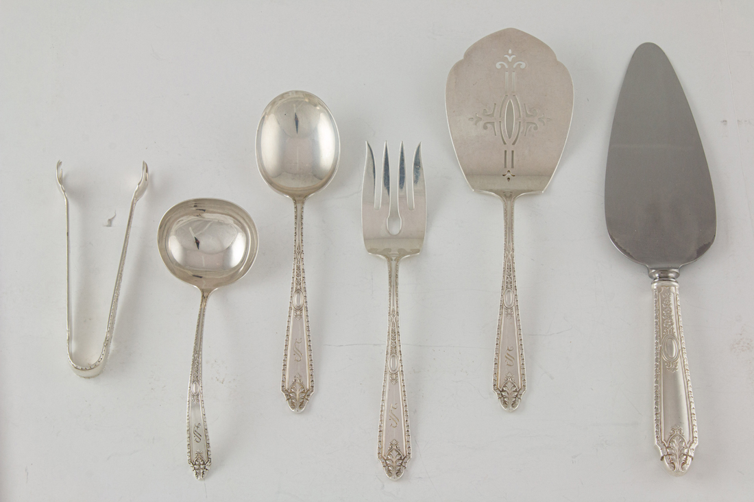 Appraisal: A PC TOWLE STERLING FLATWARE SERVICE A pc Towle sterling