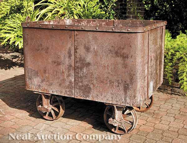 Appraisal: A Louisiana Plantation Sugar Mill Railroad Cart constructed of sheet