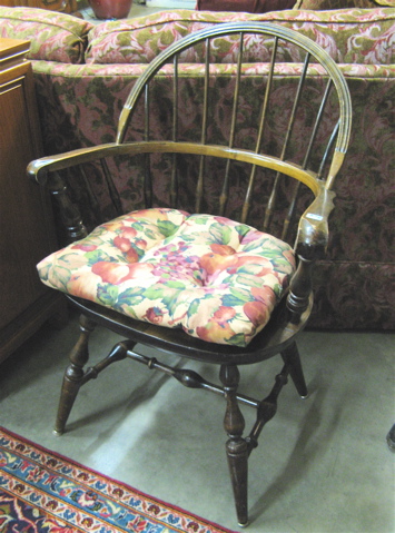 Appraisal: SET OF SIX WINDSOR STYLE ARMCHAIRS Nicholas Stone Furniture Co