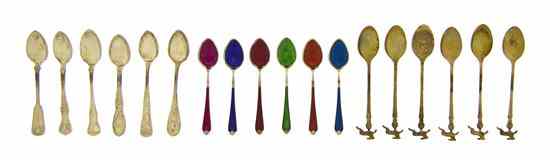 Appraisal: A Set of Six American Sterling Silver Demitasse Spoons Tiffany