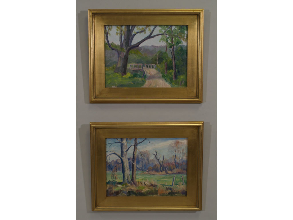 Appraisal: Emmett Pratt CT - Pair of Landscapes the first an