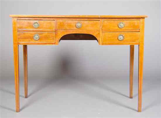 Appraisal: A George III Style Desk having a rectangular top over