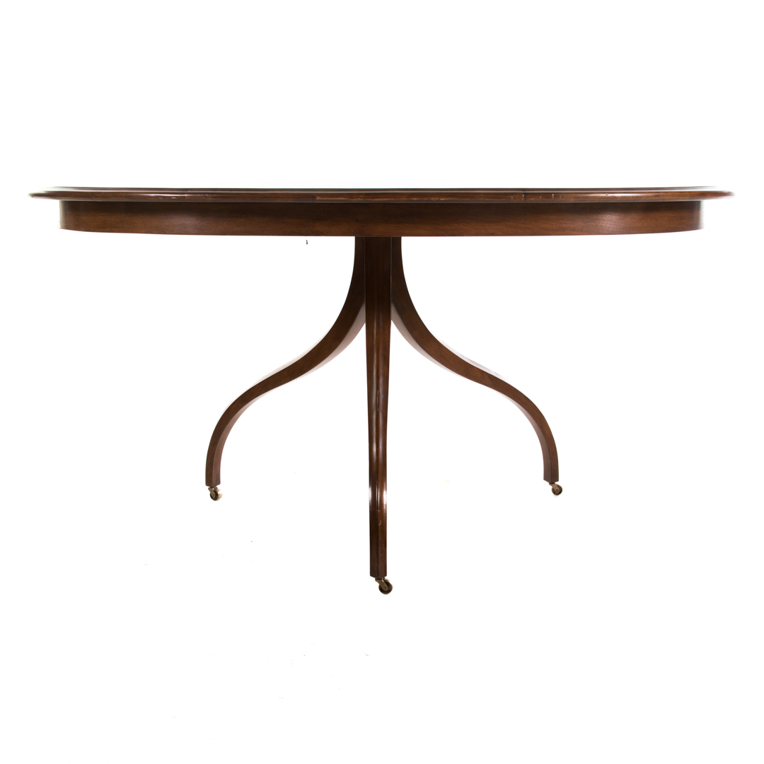 Appraisal: Dessin Fournir Regency style walnut dining table st century in