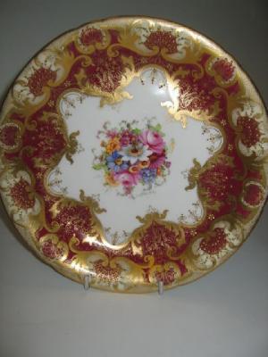 Appraisal: A ROYAL WORCESTER PORCELAIN DISH dated of circular form painted