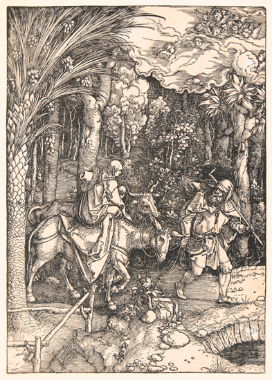 Appraisal: ALBRECHT D RER The Flight into Egypt Woodcut circa x