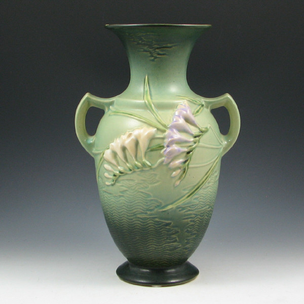 Appraisal: Roseville Freesia - Vase - Mint Roseville Freesia vase in