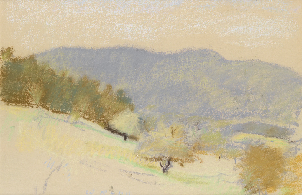 Appraisal: WOLF KAHN Morning Vermont Color pastels on cream wove paper