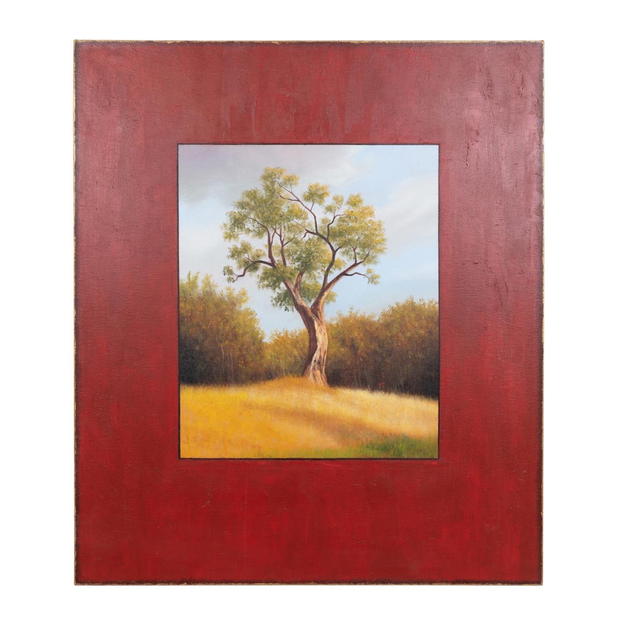 Appraisal: SCOTT DUCE OLIVE TREE OIL ON CANVAS Scott Duce American