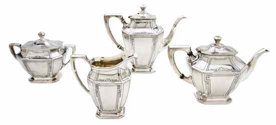 Appraisal: An American Sterling Silver Tea and Coffee Service Wallace comprising