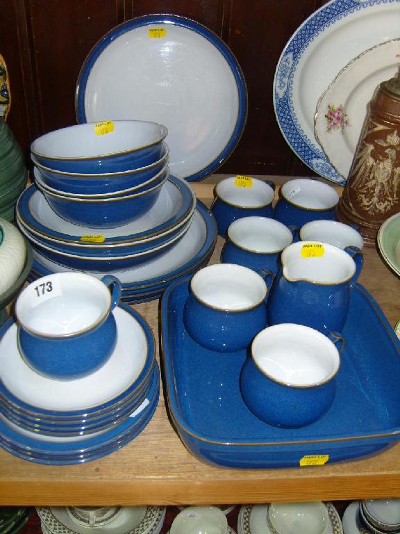 Appraisal: A quantity of Denby blue glazed dinner and teawares comprising