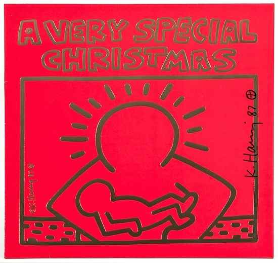 Appraisal: Keith Haring - after Cover for record 'A very special