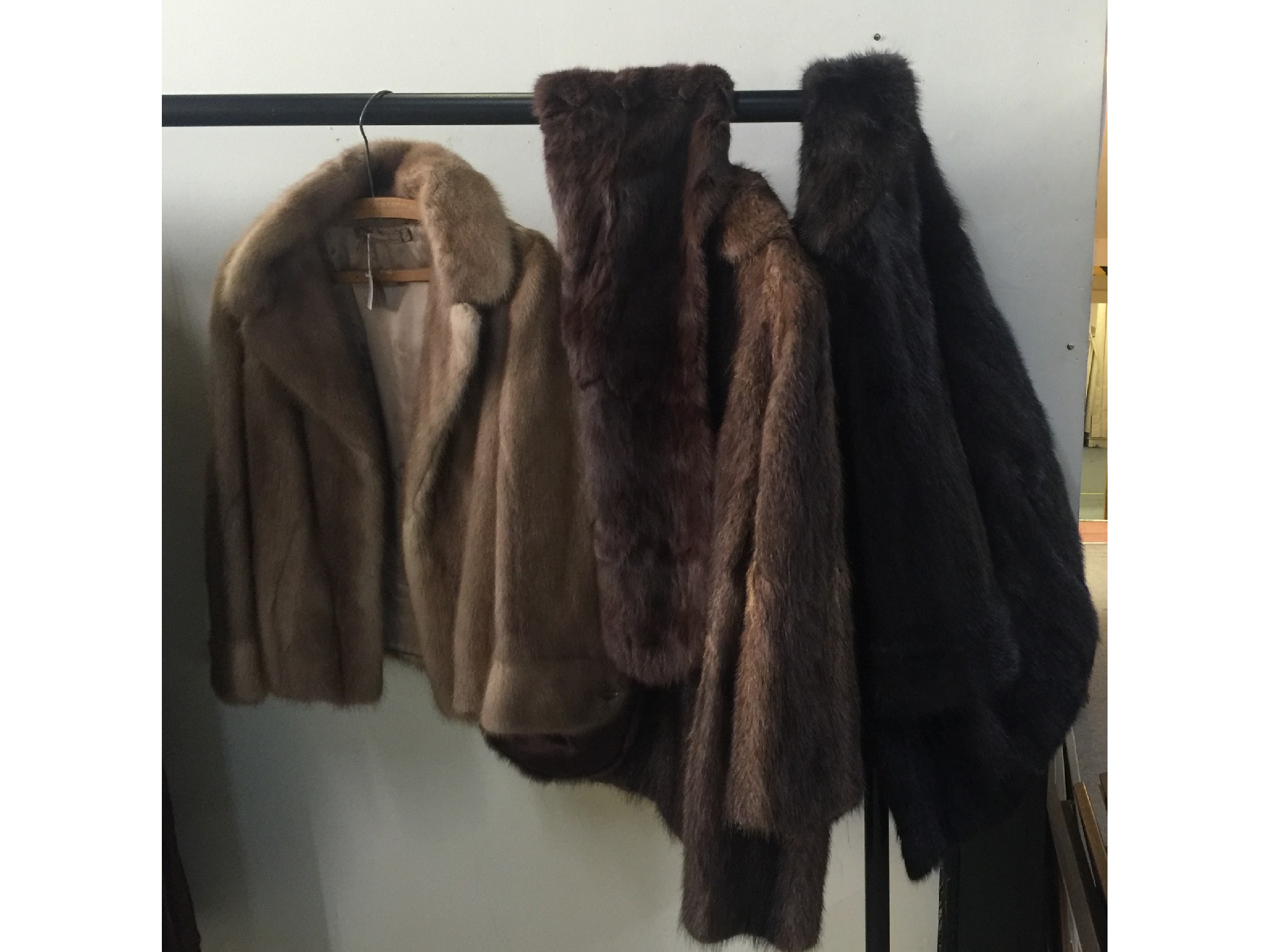 Appraisal: Two Max Martin coats another coat and a stole