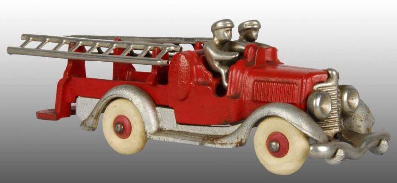 Appraisal: Cast Iron Hubley Automotive Fire Truck Toy Description Red painted