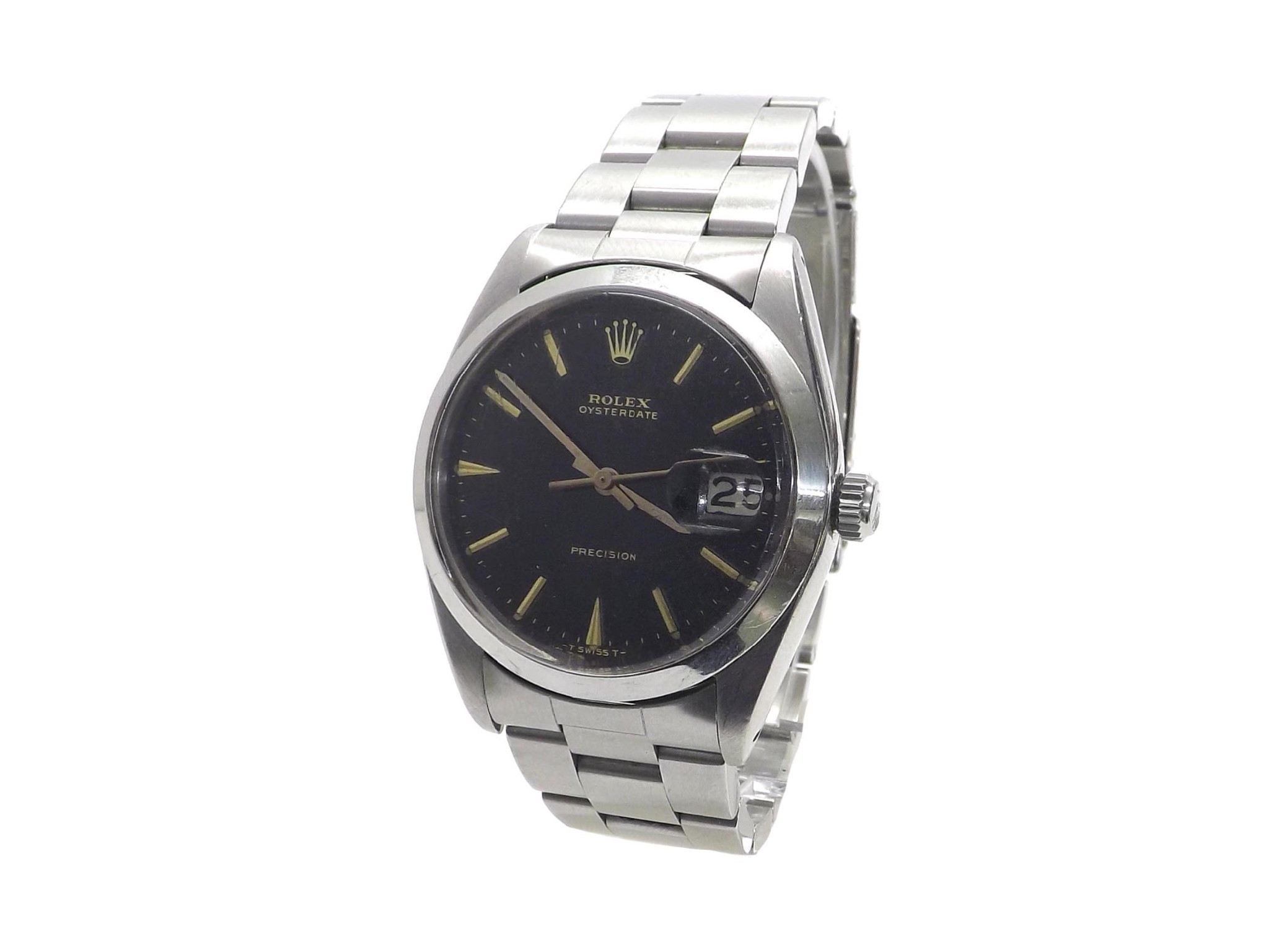 Appraisal: Rolex Oysterdate Precision stainless steel gentleman's bracelet watch ref no