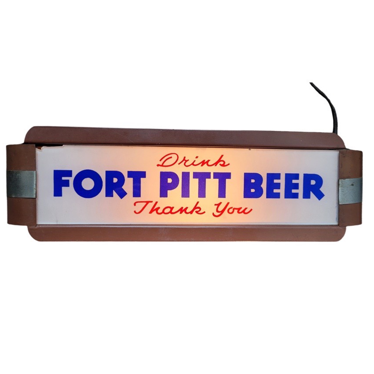 Appraisal: Fort Pitt Beer Illuminated GILLCO SignReference n aBrewery Fort Pitt