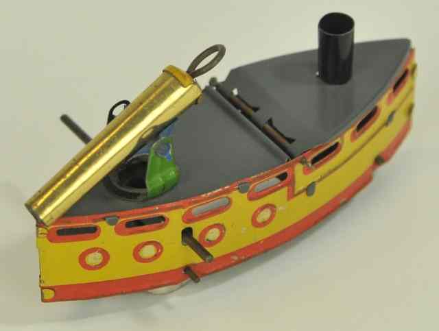 Appraisal: GUNBOAT PENNY TOY Germany interesting toy features cannon on board