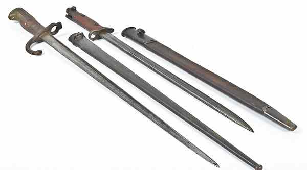 Appraisal: European Bayonets Lot of Two Lot includes one French Gras