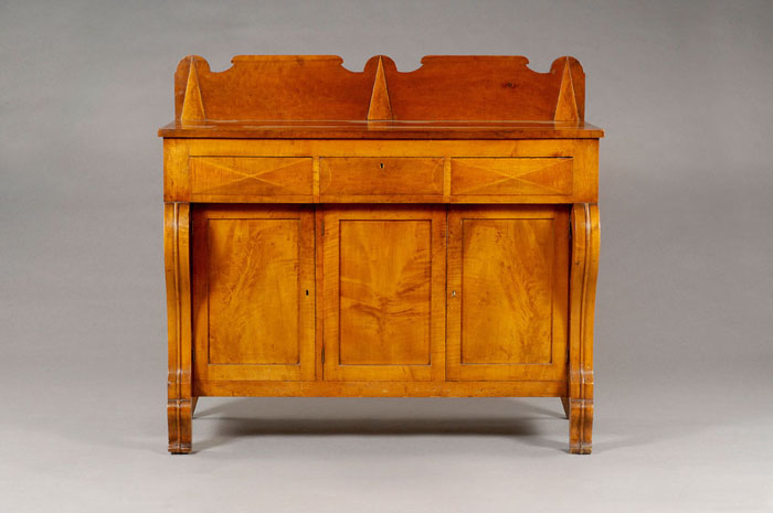 Appraisal: NEW JERSEY OR NEW YORK EMPIRE CHERRY AND MAPLE SIDEBOARD