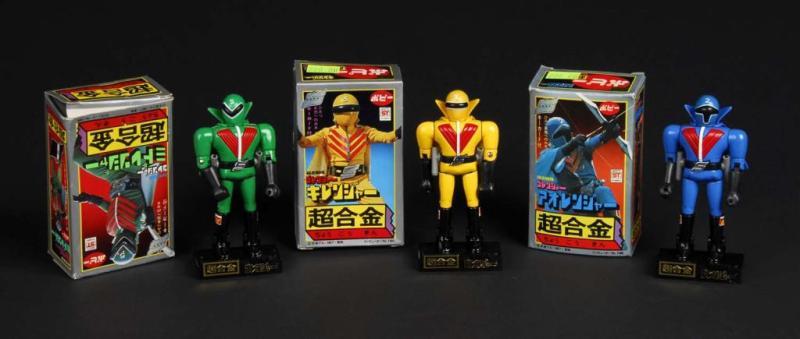 Appraisal: Lot of Goranger Chogokin toys Description Japanese Made by Popy