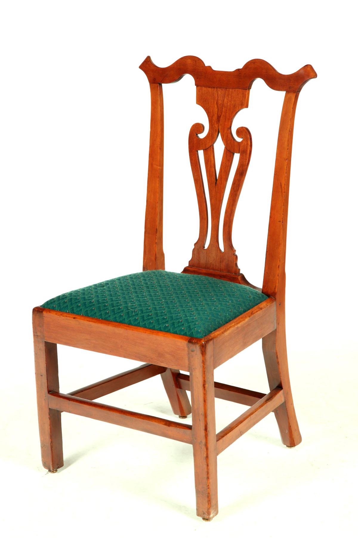 Appraisal: CHIPPENDALE SIDE CHAIR Connecticut late th century cherry Square legs