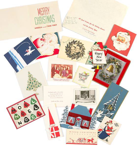 Appraisal: An enormous collection of Christmas cards sent by celebrities s-