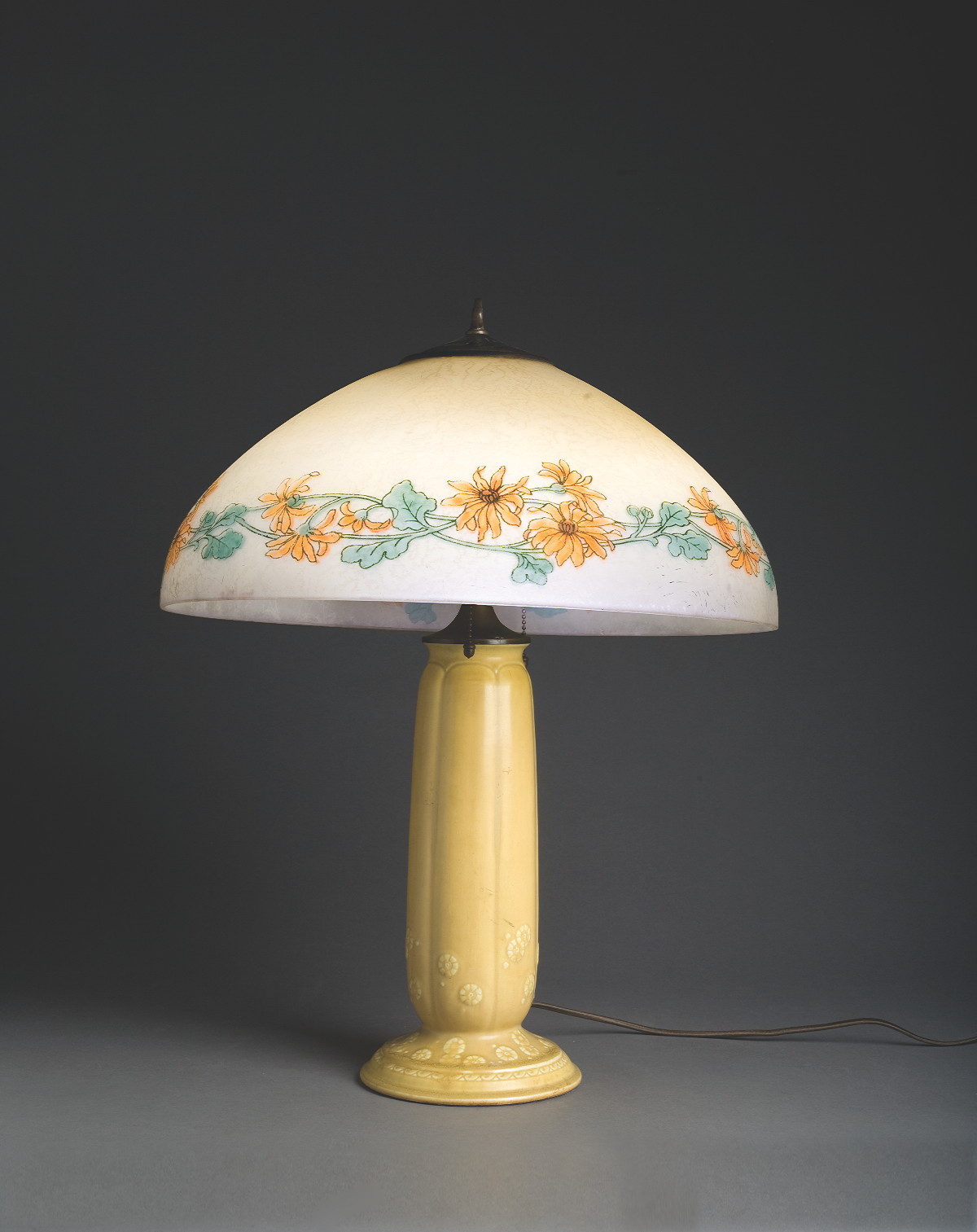 Appraisal: AMERICAN REVERSE-PAINTED GLASS SHADE THE HANDEL COMPANY MERIDEN CONNECTICUT AND