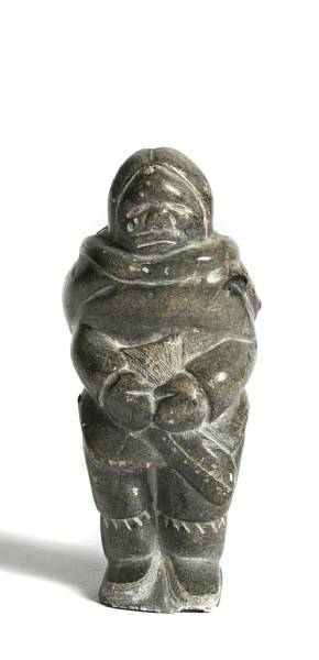 Appraisal: Five North American items including an Inuit soapstone maternity group