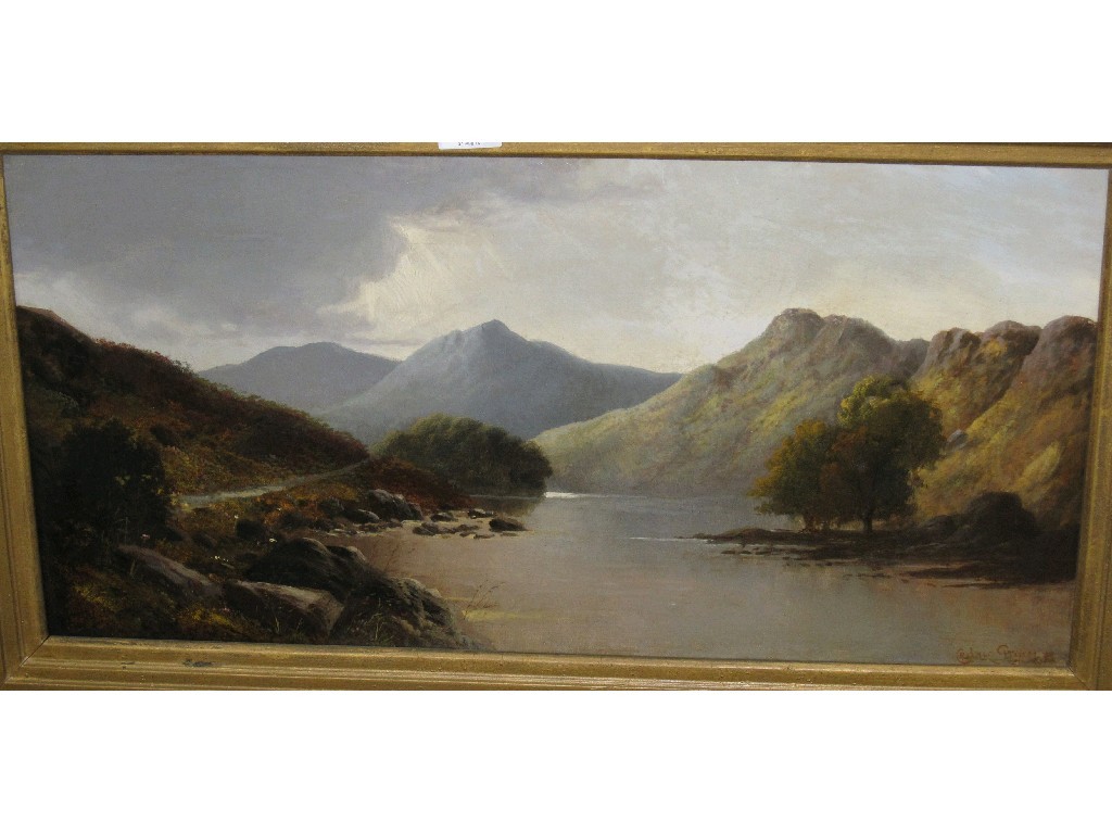 Appraisal: CEDRIC GRAHAM Oil on relined canvas loch scene