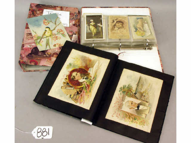 Appraisal: Collection of early trade cards Estimate -