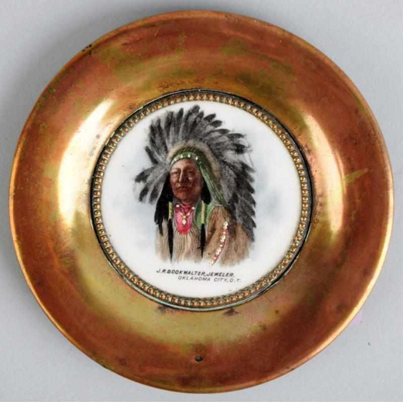 Appraisal: J R Bookwalter Jeweler Oklahoma City Tip Tray Porcelain face