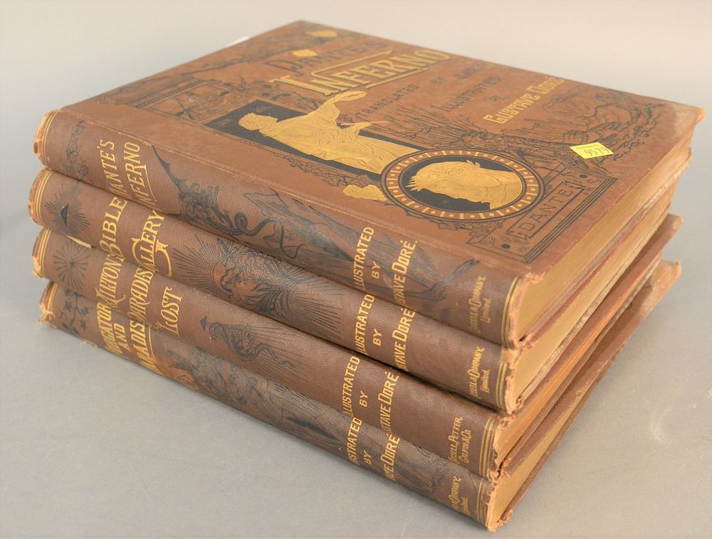 Appraisal: Set of four Dante's Inferno translated by Cary illustrated by