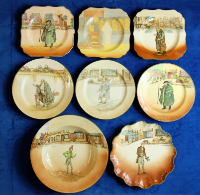 Appraisal: A collection of various Royal Doulton Dickens seriesware plates and