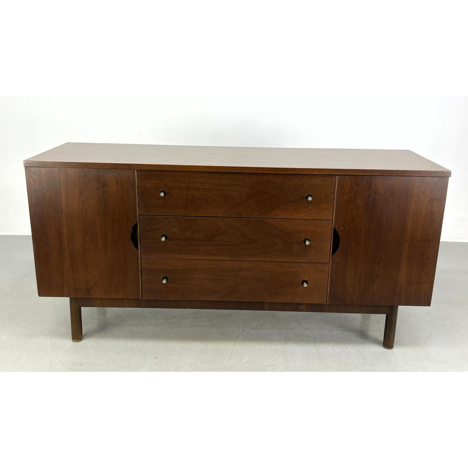 Appraisal: STANLEY American Modern Credenza Low Chest Laminate top credenza Dimensions