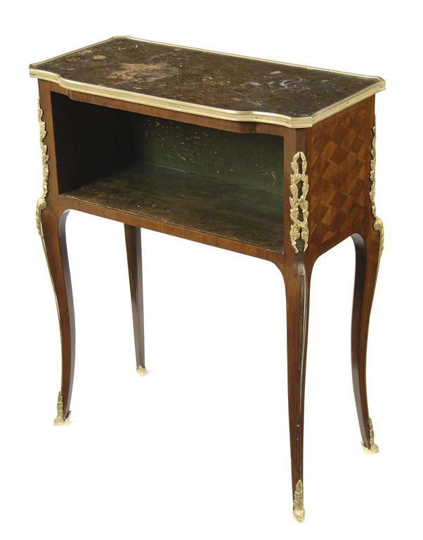 Appraisal: A French kingwood bedside table in Louis XV style