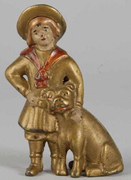 Appraisal: Cast Iron Buster Brown Tige Still Bank Description Circa to