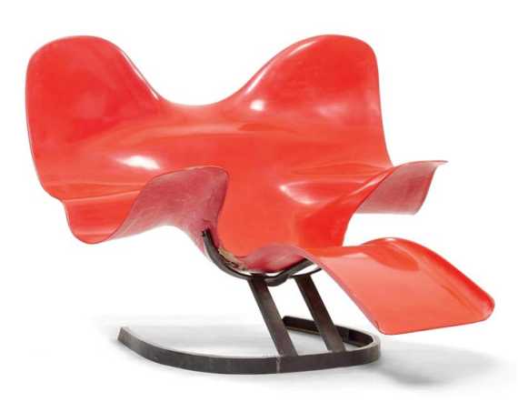 Appraisal: RANCILLAC BERNARD CHAIR El phant designed reissued by Michel Roudillon