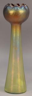 Appraisal: Loetz tulip form art glass vase ht in Loetz tulip