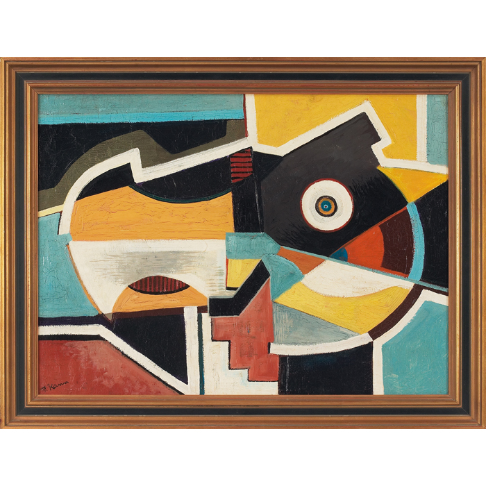 Appraisal: Frederick I Kann American - ''Abstract Composition '' c oil