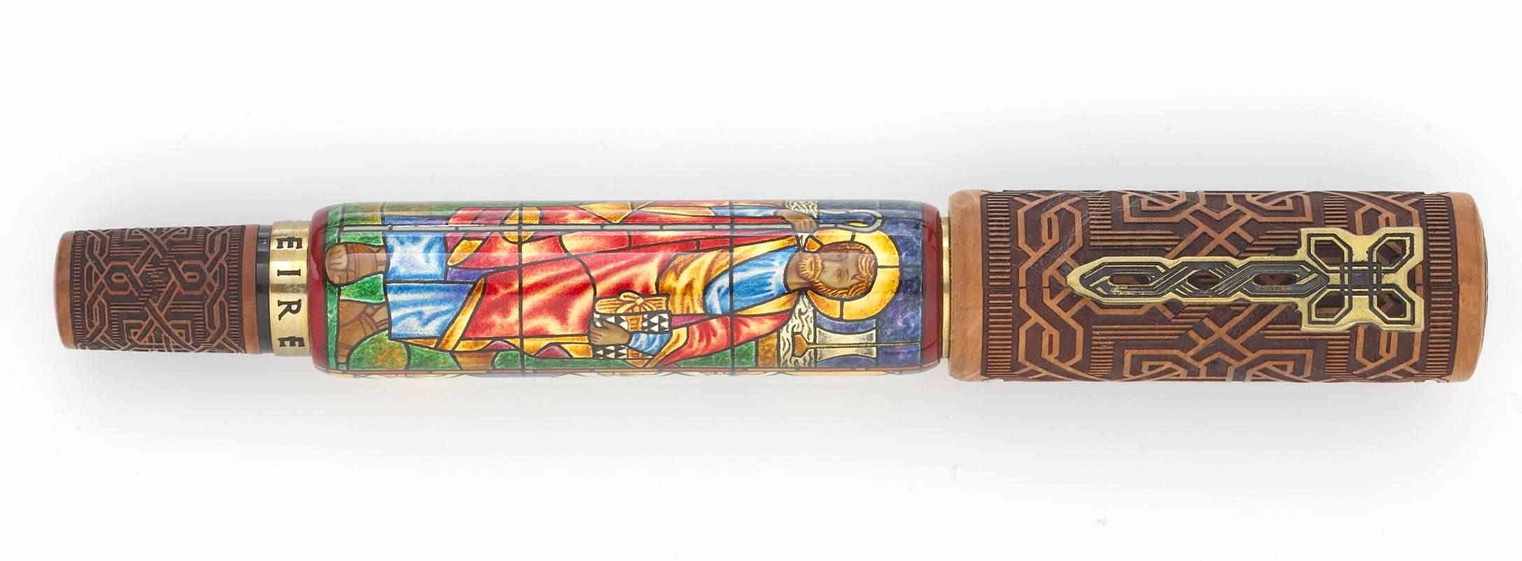 Appraisal: KRONE Saint Patrick Limited Edition Fountain Pen A hand enameled