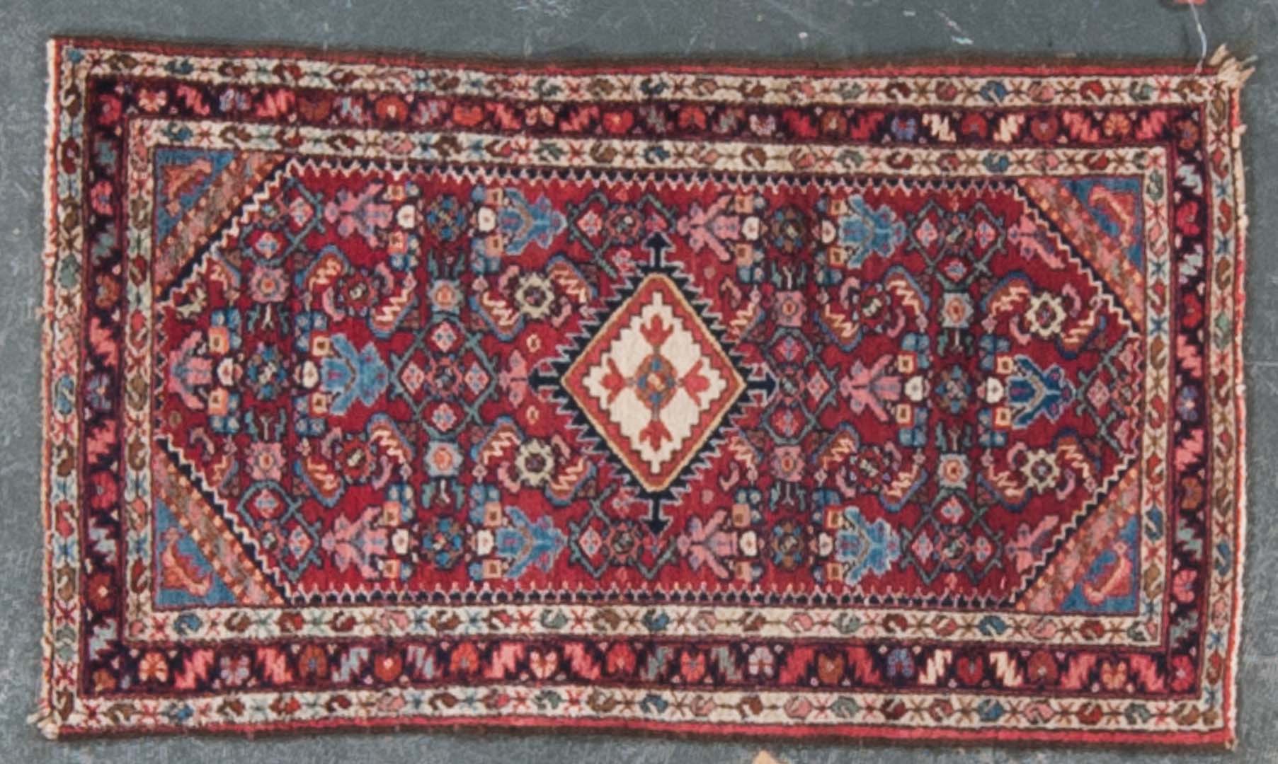 Appraisal: Semi-antique Hamadan rug approx x Iran circa