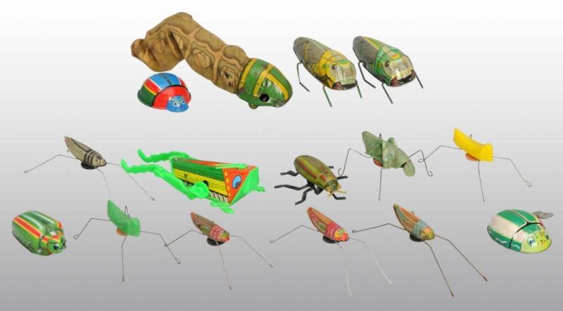 Appraisal: Lot of Plastic Tin Insect Toys Description Japanese Includes grasshoppers