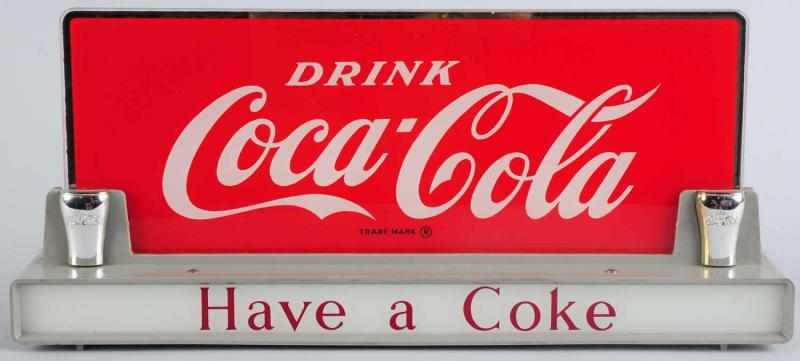 Appraisal: Scarce Coca-Cola Price Bros Countertop Sign s Includes glass sign