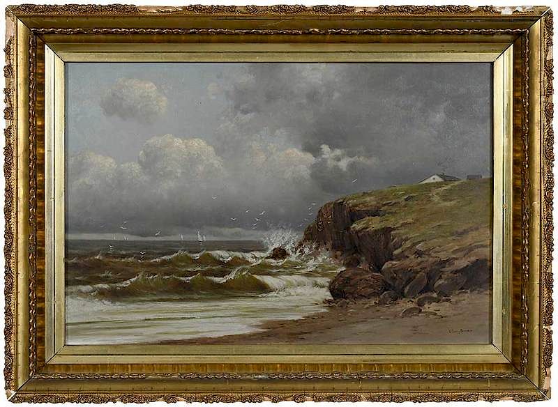 Appraisal: Charles Grant Davidson New York - Coastal Landscape signed lower